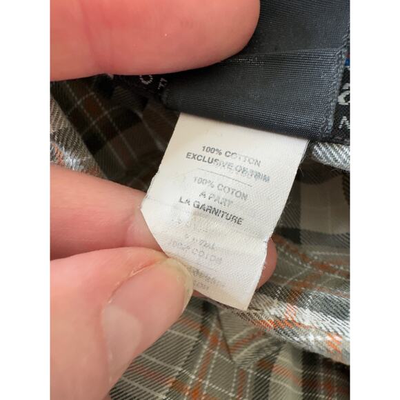 PATAGONIA Men's Plaid Button Up 100% Cotton Large - Picture 4 of 8